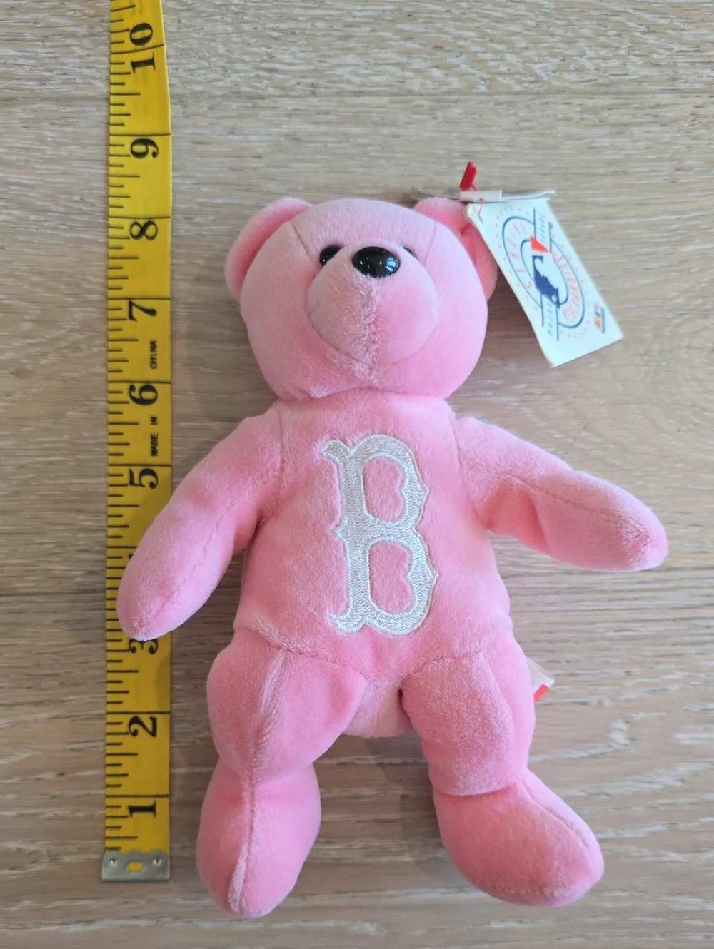 Boston Red Sox MLB Pink Beanie and Pink Embroidered 'B' Plush Bear Set